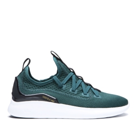 Supra FACTOR Lave Sneakers Dame Grønn/Hvite | NO-44574